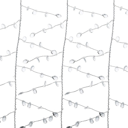 WILLBOND Ice Wire Clear Garland Steel Wire Acrylic Crystal Garland Faux Crystal Bead Garland Tree Bead for Wedding, Birthday Party Decoration (33 ft)