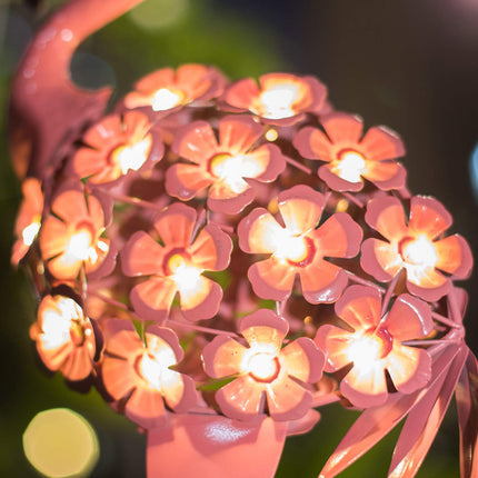 HOMEIMPRO Garden Solar Lights, Flamingo Pathway Outdoor Stake Metal Lights, Waterproof Warm White LED for Lawn,Patio, Courtyard, Mothers Day s for Mom Grandma