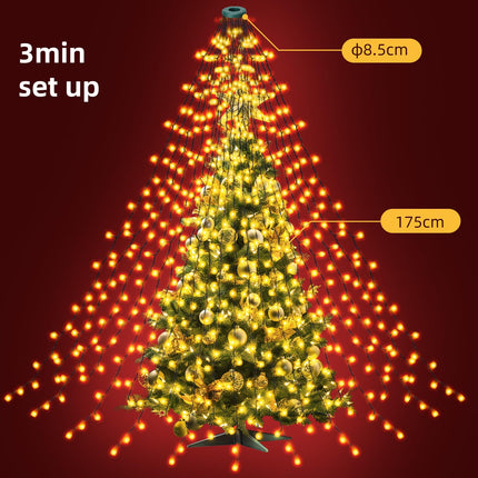 Christmas Tree Lights 400 LED Christmas Lights Indoor Outdoor 6.6FT x 16 Christmas Fairy String Lights with 8 Modes/Timer/Memory Function Christmas Tree Decorations