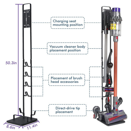 Vacuum Stand For Dyson V15 Handheld Cleaner V12 V11 V10 V8 V7, Vacuum Cleaner Storage Bracket For Tineco A10 A11 S11 S12 Etc, Cordless Vacuum Cleaners Accessories Black