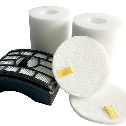 2 Hepa Filter + 2 Foam Flet Filter Kit For Shark Rotator Pro Liftaway Nv500 Nv501 Nv505 Nv552 Hepa Filter & Foam Filter Kit, Part Xfh500 & Xff500