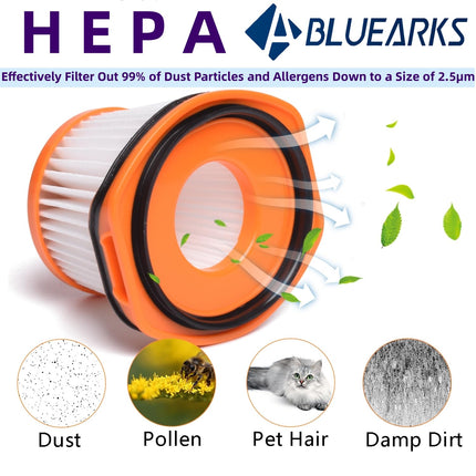 4Pcs For Shark Ws620 Ws632 Ws630 Filter,Combatible With Shark Wandvac System Ws633 Ws632Rgbrn Ws632Pkbrn Ws632Gnbrn Ws632Gdbrn Ws632Blbrn, To Part Xffwv360