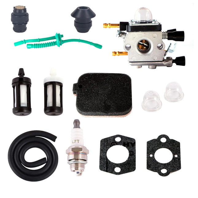Mikatesi BG55 C1Q-S68 Carburetor for STIHL BG85 BG65 BG45 BG46 SH85 SH55 SH55C SH55Z SH85C SH85DZ SH85Z BG46DZ BG46Z BG55Z BG65Z BG85Z Leaf Blower Parts 4229 120 0606 with Air Filter Tune Up Kit
