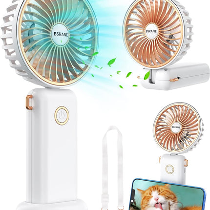 Personal Fan, Portable Fan Rechargeable, 3600Mah Handheld Fan That Blow Cold Air, 4 In 1 Necklace Fan, Mini Hand Fan For Travel