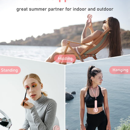 Mini Handheld Fan 4800Mah Battery Portable Fan Usb Rechargeable Eyelash Fan 3 Speeds Wind Powerful Makeup Fan Cute Small Fan