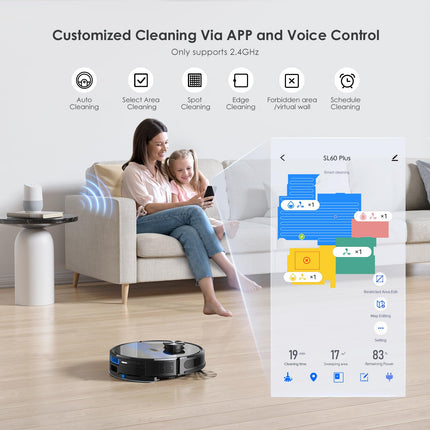 Lubluelu Robot Vacuum Self Emptying,Hands Up To 60 Days,4000Pa Robot Vacuum And Mop Combo,Lidar Navigation,Wifiappalexa,Selfcharging,3 In 1 Robotic Vacuum For Pet Hair Hard,Floor,Carpet
