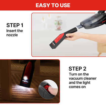 Shopvac Nozzle Kit With Led Light, 112 Crevice Tool & 114 Utility Nozzle With Adaptors, Air Driven Glowing Vacuum Attachments For Ac Wet Dry Shop Vacuum, No Battery Required & Never Die, 4 Pcs