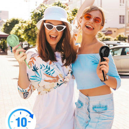 Handheld Fan Mini Portable Rechargeable Hand Held Fans Personal Fan Small Usb Face Make Up Fan With 3 Speed For Travel Commute