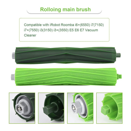 26 Pack Parts For Irobot Roomba J77150 I33150 I3+3550 I4 I6 I6+6550 I77150 I7+7550 I8 I8+ Robot Vacuum Accessories,2 Sets Roller Brushes,8 Filters,8 Side Brushes,8 Dust Bags