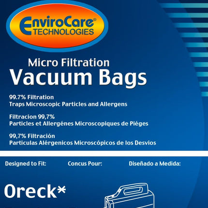 Envirocare Vacuum Bags Made To Fit Oreck Superdeluxe Compact And Buster B Canister Vacuums 12 Pack