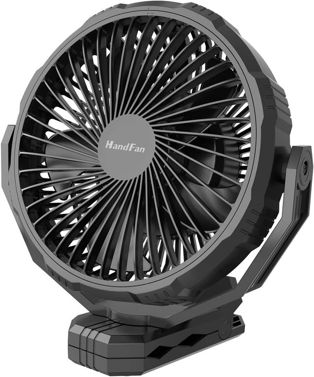 Golf Cart Fan10000Mah Portable Clip On Fan Rechargeable Battery Operated, 8 Inch Ventilador Portatil Recargable With Reinforcer
