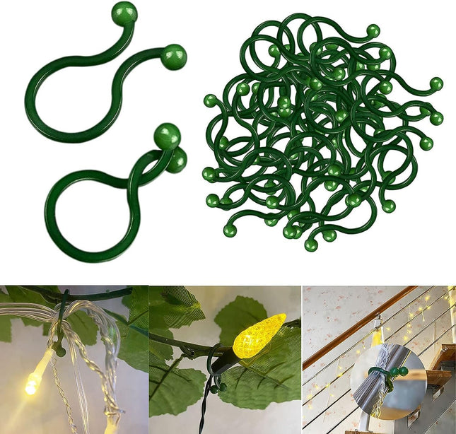 500 Pack Twist Type Christmas Tree Branch Light Clip for Christmas String Lights (C7, C9, Mini Lights) and Ornament Hanger on Trees, Shrubs, Wreaths, Outdoor Plants