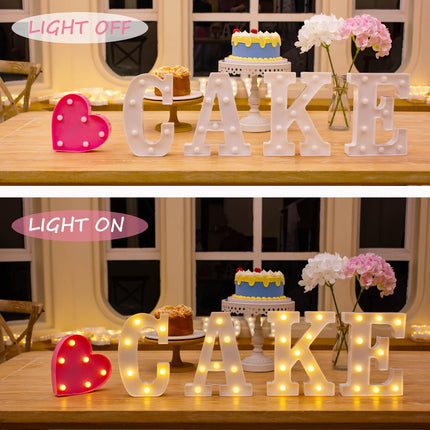 Light Up Letters, Led Letters Lights 26 Alphabet, Decorative Lighted Letters, Battery Powered Led Marquee Light Up Letters for Party, Bar, Night Light, Home Decor(Letter I)