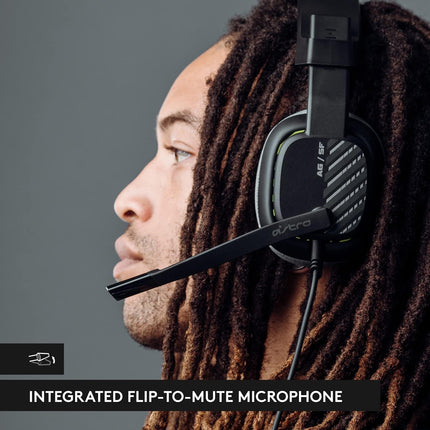 Astro A10 Gaming Headset Gen 2 Wired Headset - Over-Ear Gaming Headphones with flip-to-Mute Microphone, 32 mm Drivers, Compatible with Xbox, PC - Black
