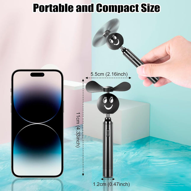 Handheld Mini Fan, Small Pocket Fan, Mini Portable Fan With Aaa Battery Powered, Personal Fan For Travel Makeup Beach Outdoors