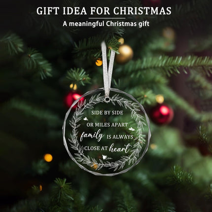 Christmas Ornaments ,Long Distance s for Men Women Mom Dad Grandma Grandpa Brother Sister Son Daughter Friends BFF Bestie Far Away Birthday Ideas Family Hanging Xmas Tree Decorations