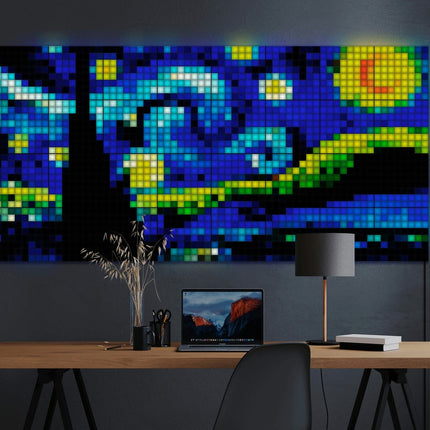 Twinkly Squares Master Panel, RGB LED Panel, Including 1 Main Panel and USB-C Power Supply, Compatible with HomeKit, Alexa and Google Home, Gaming Lights and Streaming, 16M+ Colors