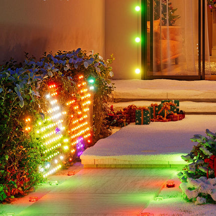 Govee Outdoor Ground Lights 2, 50ft Outdoor Lights for Christmas, 15 Pack RGBIC Pathway Lights with 100LM Warm White, IP67 Waterproof for Patio, 63 Scene Modes, Works with Alexa, Google Assistant