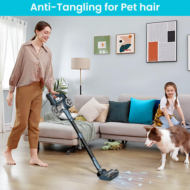 Belife S11 Cordless Vacuum Cleaner, 35Kpa Stick Vacuum Cleaners For Home, Up To 50Mins Runtime With With Antihair Tangle, Handheld Wireless Vaccum For Hardwood Floors, Carpet, Pet Hair