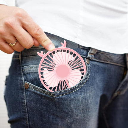 Mini Handheld Fan, Battery Operated Small Personal Portable Fan Speed Adjustable Usb Rechargeable Fan Cute Design, Ultra Quiet