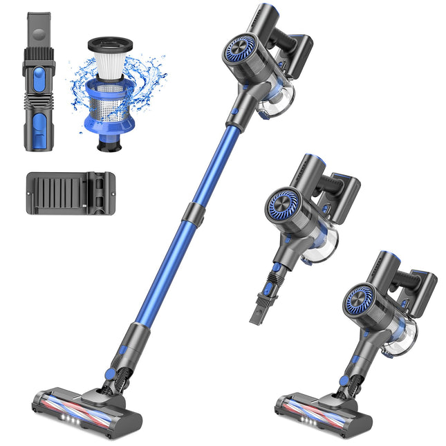 Cordless Vacuum Cleaner, Cordless Vacuum With 80000 Rpm Highspeed Brushless Motor, 2600Mah Powerful , 5 Stages High