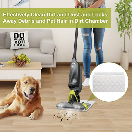 Uniqus 20 Pack Vac Mop Pads Refills For Shark Vacmop Vm252 Vm251 Vm200 Vm200C Vm190 Vm252C Qm250 Vm250 Vc205 Vac Mops For Shark Vacmop Pads Refill Disposable,Thickness, Hard Floor Vacuum Mop Pad