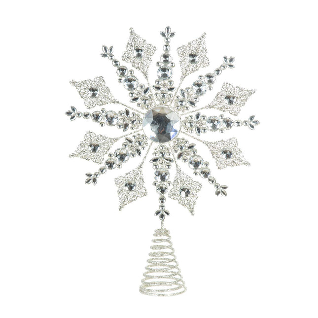 Snowflake Treetop for Christmas Tree Topper Decoration,