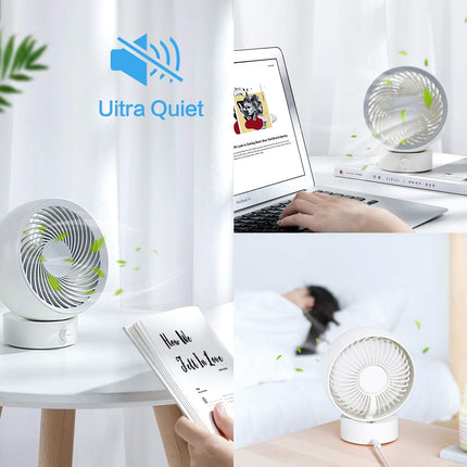 Smartdevil Usb Desk Fan, Small Personal Desktop Table Fan With Strong Wind, Quiet Operation Portable Mini Fan For Home Office Bed