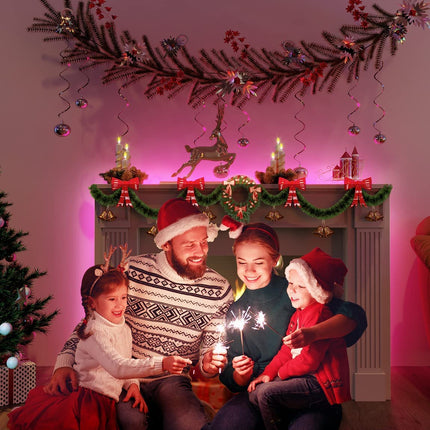 Govee Smart WiFi LED Strip Lights, 50ft RGB Led Strip Lighting Work with Alexa and Google Assistant, Color Changing Light Strip, Music Sync, LED Lights for Bedroom, Party, Christmas, Easy to Install