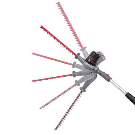 POWERWORKS 60V 20-Inch Cordless Brushed Pole Hedge Trimmer, 2Ah Battery and Charger Included