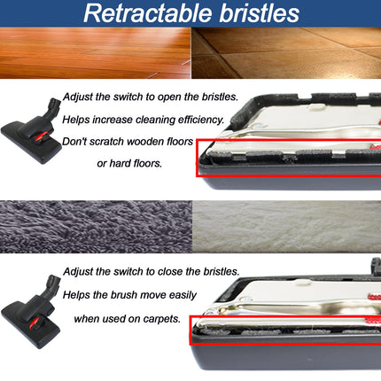 Vacuum Head Compatible With Miele Vacuum Cleaners Works On Lowpile Carpets And All Smooth Floors 35Mm Vacuum Floor Brush And Carpet Attachment Hardwood Floor Attachment