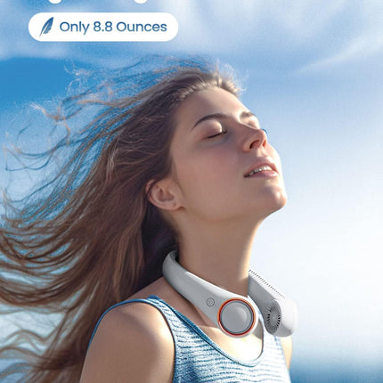 Gaiatop Portable Neck Fan, Rechargeable Hands Free Bladeless Portable Mini Fans, 3 Speeds 72 Air Outlet, Free Adjustment Personal