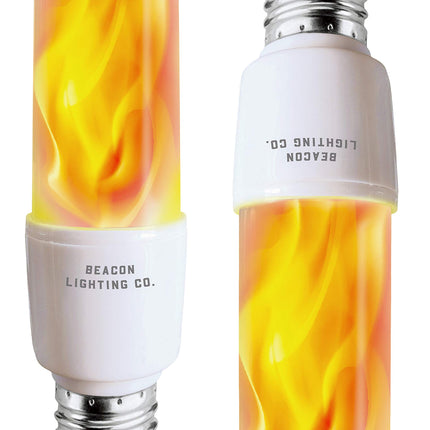 HoogaLife LED Flame Effect Light Bulbs - E26 LED Bulb with Gravity Sensor Flame Night Bulb for Holiday s Home Hotel Bar Party Decoration (2 Pack)