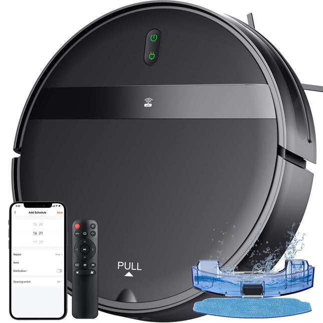 Robot Vacuum Mop Combo With Appvoice Control, Robot Vacuums And Mop 2 In 1, Robotic Vacuum Tangle, Daily Schedule, Vacuum Robot Cleaner And Mop Combo For Home
