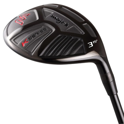 Senior Men's Majek K-Series 3 Wood Golf Club, Right Handed Senior Flex with Men's Senior Size Black Pro Velvet Grips