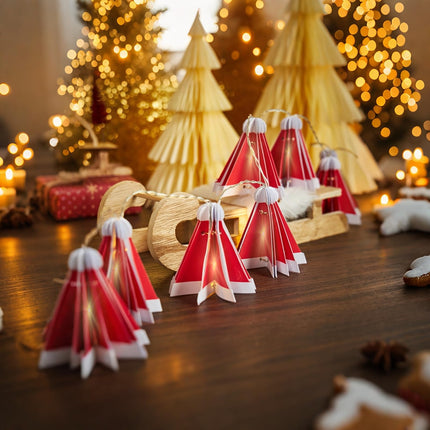 Christmas String Lights,10 LED Santa Claus Hat Lights USB Powered Xmas Tree Fairy Lights Twinkle Christmas Lights Waterproof Indoor Outdoor for Party Wedding Xmas Decoration