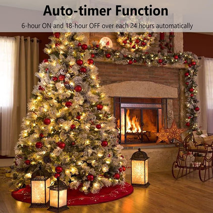 Christmas Lights - Battery Operated String Lights 50 Count Clear LED Mini Lights 8 Modes Mini Light Set with Timer for Xmas Tree Wreath Party Indoor Outdoor Decor, Waterproof, Warm White