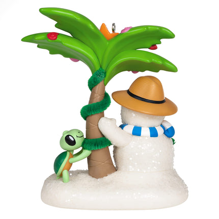Hallmark Keepsake Christmas Ornament , Sandal The Sandman Beach Snowman Ornament