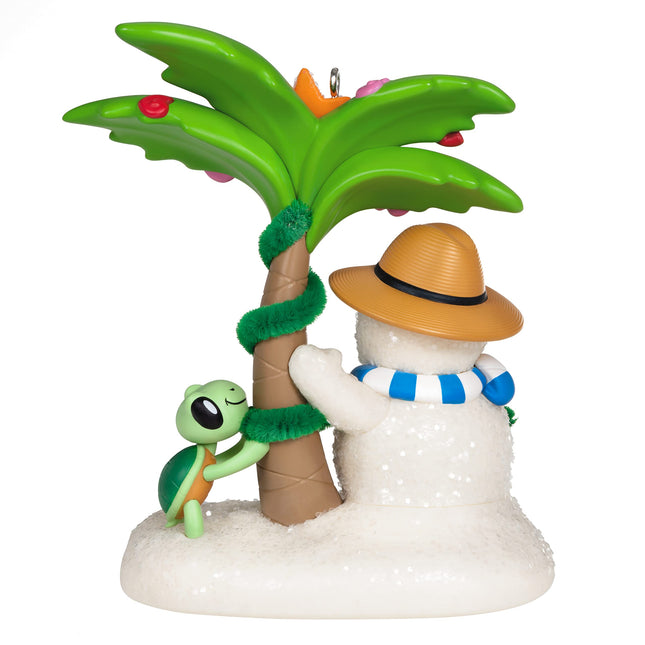 Hallmark Keepsake Christmas Ornament , Sandal The Sandman Beach Snowman Ornament