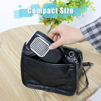 Aluan Handheld Fan + HandsFree Neck Fan With Lanyard, Rechargeable Battery Operated, Perfect For Makeup Or Travel