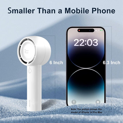 Jisulife Handheld Fan, Innovative Hidden Fan Blades Design, 4500Mah Mini Portable Fan With 18H Max Cooling Time, Usb Rechargeable
