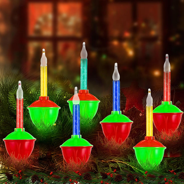Abeja Multicolour Christmas Bubble Lights UL Listed Vintage Christmas String Lights for Christmas Tree Lighting Decor, Indoor, Wreath, Garland, Xmas, Party, House, Christmas Decorations, Green