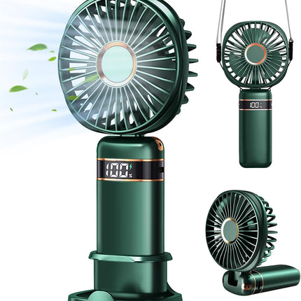 Mini Fan Portable Handheld Fan Rechargeable Small Battery Operated Personal Fan Use As Phone Holder, Hand Held Fan, Mini Desk Fan