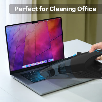 Cordless Handheld Vacuum Cleaner, Handheld Vacuums With 8000Pa14000Pa Adjustable Suction, Usbc Fast Charging, Led Lights For Household & Car & Office Cleaning, Black