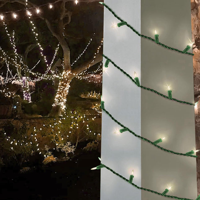 75 LED Soft Twinkle Lights, Slow Twinkling Christmas Lights, 37 of 75 Lights Twinkle, Waterproof Gentle String Lights, UL 28 Ft Connectable Indoor Outdoor Decoration (Warm White)