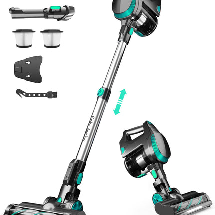 Fabuletta Cordless Vacuum Cleaner With 50 Mins Runtime, 30Kpa Powerful Suction Stick Vacuum, 3 Suction Modes, 6 In 1 Lightweight Wireless Vacuum Cleaners For Home Pet Hair Carpet Hardwood Floor