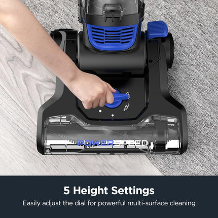 Eureka Lightweight Powerful Upright Vacuum Cleaner For Carpet And Hard Floor, Powerspeed, Model,Blue,Black Model