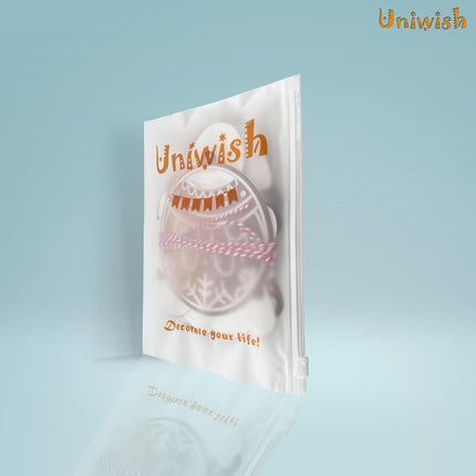 Uniwish 2 Pack Gingerbread Theme Garland Banner Christmas Hanging Decorations Tree Ornaments Christmas Bunting Banner for Xmas Party Holiday Home Wall Decor
