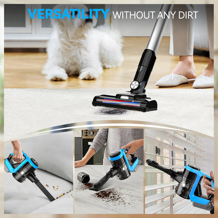 Livowalny Cordless Vacuum Cleaner For Makita 18V Battery, 6 In 1 Lightweight Stick Vacuum With 2 Mode Suction, 250W Brushless Motor, 20Kpa Stick Cordless Vacuum For Hardwood Floor Pet