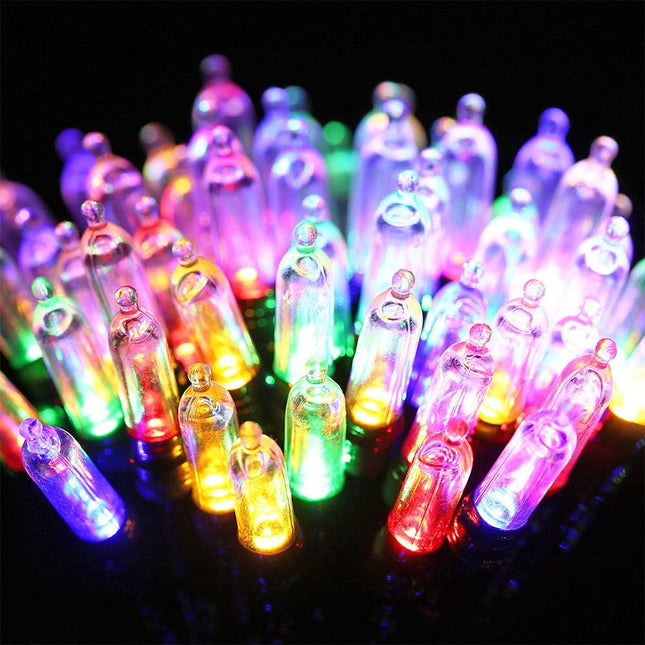 LYHOPE Battery Christmas Lights, 33ft 100 LED Christmas Lights Waterproof 8 Modes Battery Operated String Lights for Outdoor & Indoor, Xmas Tree, Wreaths, Holiday Decoration (Multicolor)